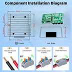 Golf Cart Accessories 10A 240W DC-DC 36V 48V Step Down to 24V Converter Golf Cart Voltage Reducer Regulator Waterproof Transformer with Fuse