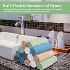 UNIMADE Washcloths Bulk 100 Pack Face Towels (12" x 12"), Highly Soft Wash Cloths and Hand Towels, Fast Drying Multi-Purpose Microfiber Cleansing Cloths for Bathroom, Hotel, Spa, and Salon-Multicolor