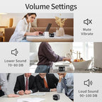 Productivity Timer Flip Gravity Sensor Cube Timer Countdown & Countup,Mute & Vibrate & Sound，5/10/30/60min & Custom Timing, Perfect for ADHD,Work,Learning,Kitchen Cooking (2 Black)