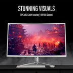 Deco Gear 39 Curved Ultrawide Gaming Monitor, 2560 x 1440, HDR400, 165 Hz, 99% sRGB, HDMI 2.0, DP 1.4 Limited White Edition - Exclusive