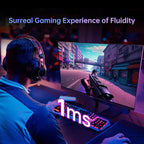 KTC 24.5'' Gaming Monitor 180Hz,Fast IPS 1080P 1 ms, 128% sRGB HDR10,Freesync,HDMI x 2 /DP x 1,VESA,Tilt Adjustable,Xbox PS5 Switch (HDMI Cable Included)