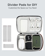 Luxtude Electronics Organizer Travel Case, Portable Tech Organizer for Working/Travelling, Sturdy Hard Cases for Electronics/Charger/Mouse/Hard Drive, Case Only