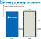 LTCANOPY Temporary Construction Traffic Industrial Sports Pitches Outdoor Noise Control Sound Blocking Reducing Cancelling Soundproof Screen Blankets Sound Barrier 39.3”x78.7"(grey)…