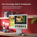 Lenovo IdeaCentre I All-in-One PC, 24" FHD 100Hz Touchscreen Display, Intel Core i5-13420H, 16GB DDR5 RAM, 1TB SSD, Wi-Fi 6, Win 11 Pro, Wireless KB & M, Business Integrated Desktop Computer, Black