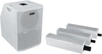 Rockville TITAN ARRAY SYSTEM White, 3200W Powered Column Array Speaker System, Dual 10” Subwoofers, (10) 3.5” Drivers, Bluetooth, Carry Bags Included, Perfect for DJs, Live Sound, and Events