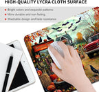 Halloween Pumpkin Lanterns Square Mouse pad, Texture, Waterproof, Anti Slip Rubber Base, Computer Mouse pad, Laptop Mouse pad