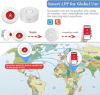WiFi Caregiver Pager Call Button Wireless Nurse Alert Call Bell Emergency Alert Pager at Home for Elderly Patients