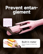 TSUYAGLA Automatic Curling Iron,1 1/4 Hair Curler with 3 Temperatures, 10S Fast Heating, 2-Way Rotation, 30 Min Auto Shut-Off, 500 Million Ionic, Anti-Scald-Tangle for Long Hair