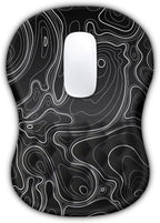 KUOSGM Ergonomic Mouse Pad with Massage Dot, Comfortable Computer Mouse Pad for Laptop, Wrist Rest Pain Relief, Non-Slip PU Base, Black, 12 x 8 in