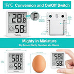 Indoor Humidity Meter Hygrometer 3Pack, Room Thermometer for Accurate Room Temperature Monitor, Digital Hygrometer with Indoor Thermometer for Home, Baby Nursery, and Humidity Sensor Enhanced Comfort