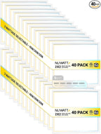 NUWATT 40 Pack 2x2 LED Flat Panel Lighting, Drop Ceiling Light Wattage Selectable 40W/30W/20W, 5CCT 3000K/3500K/4000K/5000K/6500 Suspended Ceiling LED Lights, 4400LM, Dimmable 0-10V, 120-277V, ETL