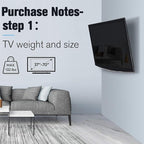 Mounting Dream TV Wall Mount for 37-70 Inch Flat Screen TV - Tilting, Low Profile Space Saving - Max VESA 600 x 400, 132lbs MD2868-LK