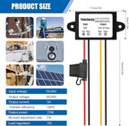 Yancincny 3A 72W 24V DC 48V Step Down to 24V Buck Transformer, 48V to 24-V Converter Regulator Power Supply Module Waterproof Voltage Converter with Fuse for Golf Cart/RVs/Monitoring System