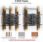 MOUNTUP Heavy Duty Full Motion TV Wall Mount for 50-110 inch Large TVs, Holds 250 lbs, 1.65" Slim TV Bracket with Extension, Swivel & Tilt, Preassembled, Max VESA 800x600mm, Fits 12-24" Studs, MU0096