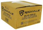 Rockville CL14-100-2 14 AWG 100ft Speaker Wire, CL2 Rated, 70V/100V Compatible, in-Wall/Ceiling, Oxygen-Free Copper, Low Resistance, Perfect for Home and Commercial Audio