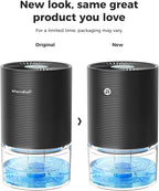 SANVINDER Dehumidifiers for Home, 25oz Dehumidifier for Bedroom with Auto-off, Ultra Quiet Energy Saving for Bathroom Closet Wardrobe Office RV (285sq.ft)