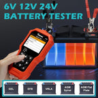 Car Battery Tester 6V 12V 24V VDIAGTOOL BT500, 5-3000 CCA Battery Load Tester, Starter Alternator Tester Automotive Charging Cranking System Analyzer for Car Truck Motorcycle SUV ATV Boat