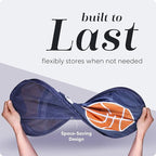 Handy Laundry Collapsible Mesh Pop Up Hamper with Wide Opening and Side Pocket - Breathable, Sturdy, Foldable, and Space-Saving Design for Clothes and Storage (Sports)