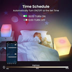 LOFTEK 12-inch Smart Cube Lights: RGBW 16 Million Colors Changing Floor Lamp with APP, Music Sync & Timer NightLights for Living Room Bedroom Game Atmosphere(Corded Electric)