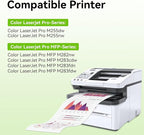 206X Toner Cartridges 4 Pack High Yield with Chip Compatible Replacement for HP 206 X 206A HP206X HP206A for Color LaserJet Pro MFP M283fdw M283cdw M283fdn M282nw M255dw M255nw M283 M282 M255 Printer