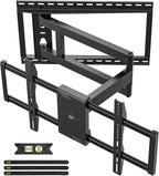 USX Mount Long Arm TV Wall Mount for Most 42-90 inch Television 40 Inch Extension Full Motion TV Mount，Wall Mount Bracket with 90°Swivel Up to 150lbs Fits 16” 18” 20” 24” Stud VESA 800x400mm