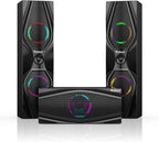 Bobtot Home Theater Systems Surround Sound Speakers - 1200 Watts 10 inch Subwoofer 5.1/2.1 Channel Audio Stereo System with ARC Optical Bluetooth Input for 4K TV Ultra HD AV DVD FM Radio USB