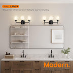 AONEON Vanity Lighting Fixtures Oil Rubbed Bronze 3-Light with White Frosted Glass Shade, Wall Sconces for Bathroom Cabinet Porch Kitchen T001ORB-L3