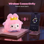 Baby Sound Machine, 20 Soothing Sounds White Nosie for Sleeping, Rechargeable Night Light with Speaker, 3 Brightness Levels Remote and Tap Control, Nursey Lamp for Baby, Kids Bed Room (Bunny)