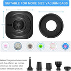 Portable Pump for Vacuum Storage Bags Electric Travel Vacuum Pump for Various Vacuum Seal Bags Cordless Rechargeable Air Pump for Compression Clothes, Blanket, Luggage (Storage Bag Not Included)