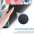 CANFLASHION Desk Pad,Office Desk Mat 31.5"×11.8" Large Gaming Mouse Pad,Durable Extended Computer Mouse Pad,Waterproof Thick Big Mouse Pads with Non-Slip Rubber Base Office Home Watercolor Floral