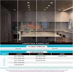 LUXRITE 4 Inch Square Recessed LED Can Lights, CCT Color Temperature Selectable 2700K | 3000K | 3500K | 4000K | 5000K, Dimmable Recessed Lights, 750 Lumens, CRI 90, Energy Star, Wet Rated (6 Pack)