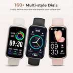 TIFOZEN Fitness Tracker for Women Men, Smart Watch Band with 24/7 Heart Rate Blood Oxygen Sleep Monitor, Calories Step Tracker Pedometer 3ATM Waterproof Activity Tracker for Android iOS, Pink
