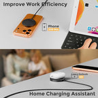 25W Magnetic Wireless Charging Pad: Qi2.2 Qi2 MagSafe Fast Charger for Google Pixel 10 iPhone 17 16 Pro Max 16e 15 14 13 12 AirPods & Samsung Galaxy Series Gift Ideal for Desk & Travel (Black, 2Pack)