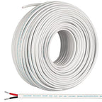 GS Power 100 Ft Duplex Marine Wire, 18 Gauge Wire, Oxygen-Free Tinned Copper 18 AWG Electrical Boat Wiring, Sheathed Copper Marine Grade Electrical Cable for Boat Automotive RV Camper Trailer