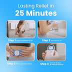NeuroMD: Corrective Therapy Device for Back Pain - NMES Wireless Electrode Pads | Muscle Stimulator for Pain Relief | 2 Studied Modes for Back Pain, Muscle Strengthening & Sciatica