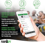 PumpSpy PS2000 WiFi Battery Backup Sump Pump System w/Internet Monitoring & Alerts, Sump Pump Battery Backup That Connects to 24/7 Remote Monitoring Service, Compatible w/PumpSpy App