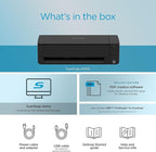 ScanSnap iX1300 Deluxe Compact Wireless or USB Double-Sided Color Document, Photo & Receipt Scanner with Auto Document Feeder and Manual Feeder for Mac or PC