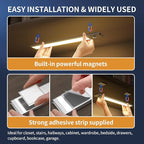 Under Cabinet Lights,88 LED Operated Motion Sensor Light Indoor,2200mAh USB Rechargeable Closet Lights, 4 Pack Magnetic Dimmable Closet Lights，Wireless Under Counter Lights for Kitchen, Stairs