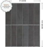 SMART TILES Peel and Stick Backsplash - 5 Sheets of 11.43" x 9" - 3D Adhesive Peel and Stick Tile Backsplash for Kitchen, Bathroom, Wall Tile