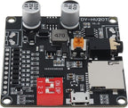 DiGiYes 20W Voice Playback Module DC 6-35V 24-bit DAC Output Support TF Card 32GB for Broadcast Device DIY, Support USB Downloadable Music Player Board