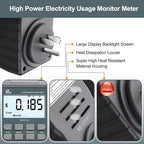 Poniie PN2500 Professional NEMA 5-15 Wi-Fi Wireless Level 1 EV Charger Pass-Through Power Usage Monitor (60-240V, 25Amp)