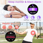 Smart Watch for Men Women Fitness: Waterproof Make/Answer Call Smart Watches for Men Digital Mens Watches Running Step Tracker Smartwatch Android Phones iPhone Samsung Compatible Heart Rate Monitor