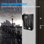 Wired Video Apartment Intercom System,Door Phone Kit,10 Inch Touch Monitor with 1080P HD Doorbell Camera,Supporting Motion Detecting 5 in 1 RFID Card Unlcking for Home Villa (1 Doorbell + 4 Monitor)