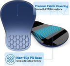 YIWEI Ergonomic Mouse Pad with Wrist Rest - Comfortable Office Mousepad with Memory Foam Wrist Support for Carpal Tunnel Relief, Mouse Pads with Non-Slip Base for Gaming and Home (Gradient Blue)