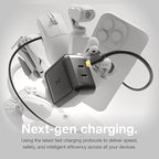 NOCO XGrid X65: 65W USB-C Charger – Dual Port GaN Power Adapter with PD 3.0, QC 4.0+, and PPS – Fast Charging with Smart Power Distribution – Foldable Wall Plug, UL Listed