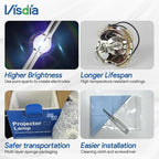Visdia ELP LP60/V13H010L60 Replacement Projector Lamp with Housing for EB-93 EB-93e EB-95 EB-96W EB-905
