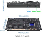 Professional DMX512 Stage Lighting Controller, Mini Pearl Stage Light Console,1024 Channels, 96 Fixtures, 60 Scenes, USB R20 Compatible
