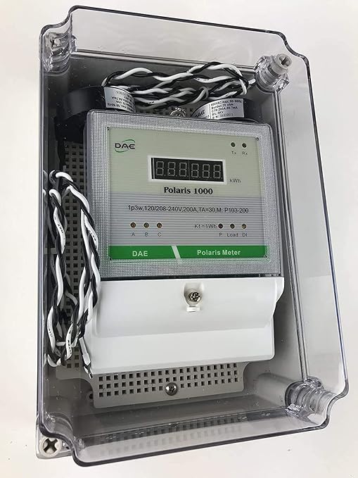 DAE P204-200D KIT, UL kWh Smart Submeter, 3 Phase, 200A, 120/208v, 3 Split Core CTs, Demand meter