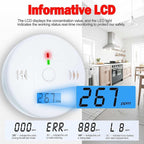 3 Pack Carbon Monoxide detectors, co Detector, Carbon Monoxide Alarm Detector Battery Powered with LCD Display, Carbon Monoxide Detector, UL2034 Standards, for Home