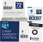 Integra Boost 2-Way Humidity Control Pack - Preserve Flavor & Control Humidity at 72% RH - Moisture Absorber for Herbs, Spices & More - 8 Gram (Pack of 144 in Retail Display)